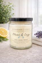 Load image into Gallery viewer, Soy Wood Wick Candle in glass container